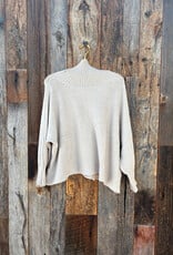 Milio Milano Milio Milano Drapey Turtleneck Knit Sweater Beige