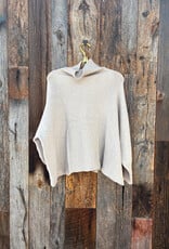 Milio Milano Milio Milano Drapey Turtleneck Knit Sweater Beige
