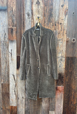 Milio Milano Milio Milano Stand Collar Corduroy Coat Army Green