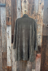 Milio Milano Milio Milano Stand Collar Corduroy Coat Army Green