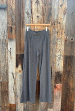 Project Social T Project Social T Shea Rib Wide Leg Pant Charcoal