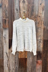 Project Social T Project Social T Another Day Seamed Mock Neck Pullover White