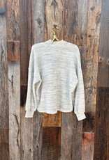 Project Social T Project Social T Another Day Seamed Mock Neck Pullover White