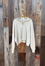 Project Social T Project Social T Ada Cozy Half Zip L/S Oatmeal