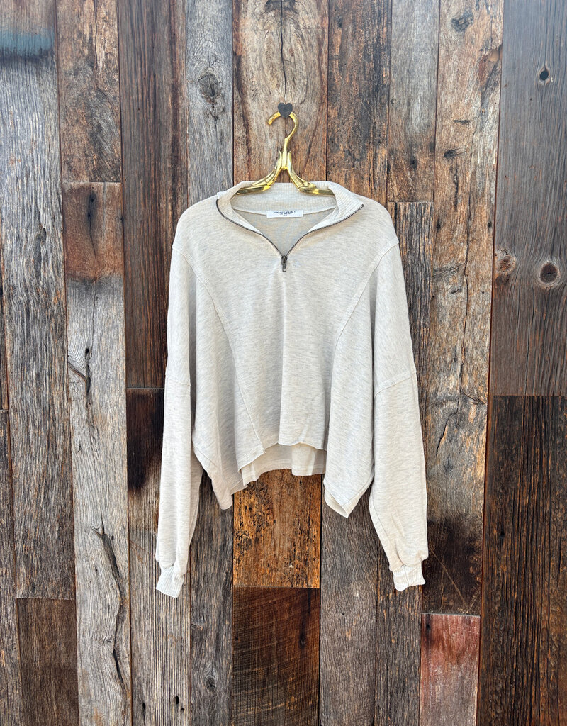 Project Social T Project Social T Ada Cozy Half Zip L/S Oatmeal