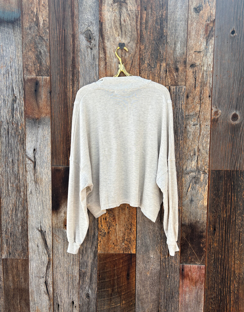 Project Social T Project Social T Ada Cozy Half Zip L/S Oatmeal