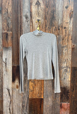 Project Social T Project Social T Olive L/S Rib Turtleneck Heather Grey