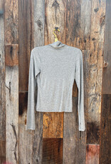 Project Social T Project Social T Olive L/S Rib Turtleneck Heather Grey