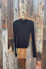 Project Social T Project Social T Olive L/S Rib Turtleneck Black