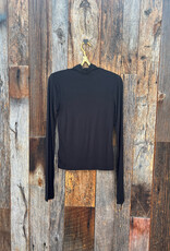 Project Social T Project Social T Olive L/S Rib Turtleneck Black