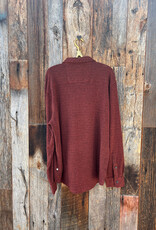 True Grit True Grit Herringbone L/S 2 Pocket Shirt Dark Red