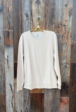 True Grit True Grit Whiskey Waffle Crew Slub Sweatshirt Oatmeal