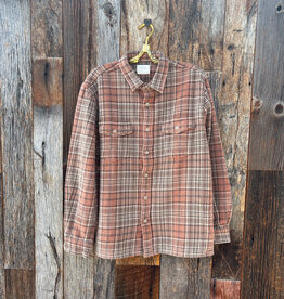 True Grit True Grit Drifter Plaid L/S 2 Pocket Shirt Saddle