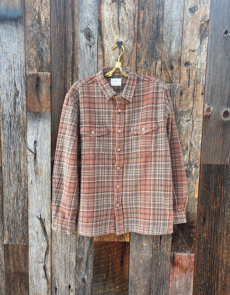 True Grit True Grit Drifter Plaid L/S 2 Pocket Shirt Saddle
