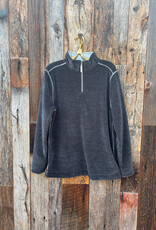 True Grit True Grit Apres Lux Chenille 1/4 Zip Pullover Charcoal