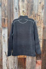 True Grit True Grit Apres Lux Chenille 1/4 Zip Pullover Charcoal