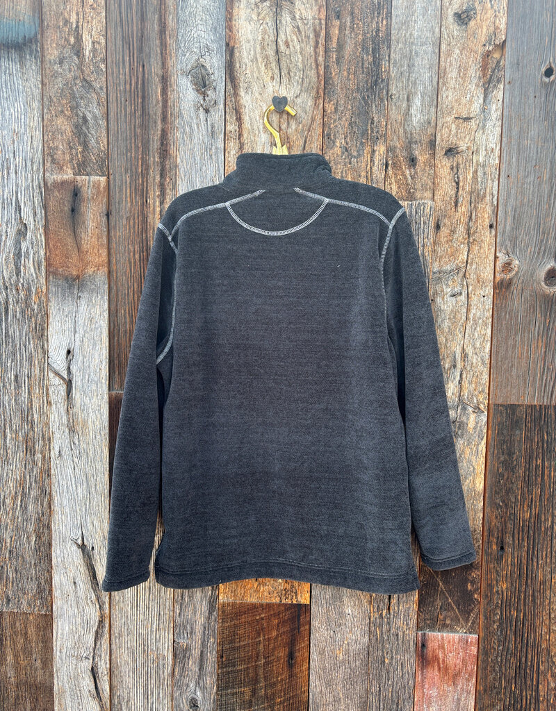 True Grit True Grit Apres Lux Chenille 1/4 Zip Pullover Charcoal