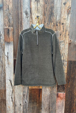 True Grit True Grit Apres Lux Chenille 1/4 Zip Pullover Olive