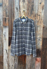 True Grit True Grit Alta Plaid L/S 2 Pocket Shirt Grey