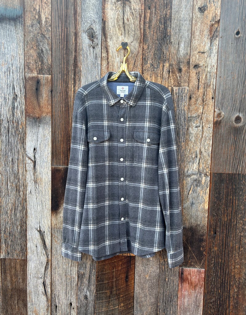 True Grit True Grit Alta Plaid L/S 2 Pocket Shirt Grey