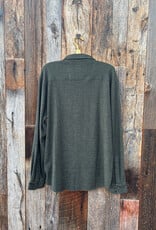 True Grit True Grit Herringbone L/S 2 Pocket Shirt Dark Green