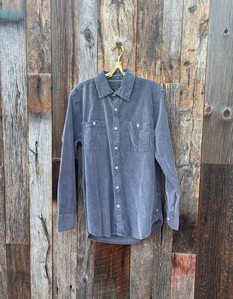 True Grit True Grit Cozy Cut Cord L/S 2 Pocket Work Shirt Carbon