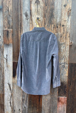 True Grit True Grit Cozy Cut Cord L/S 2 Pocket Work Shirt Carbon