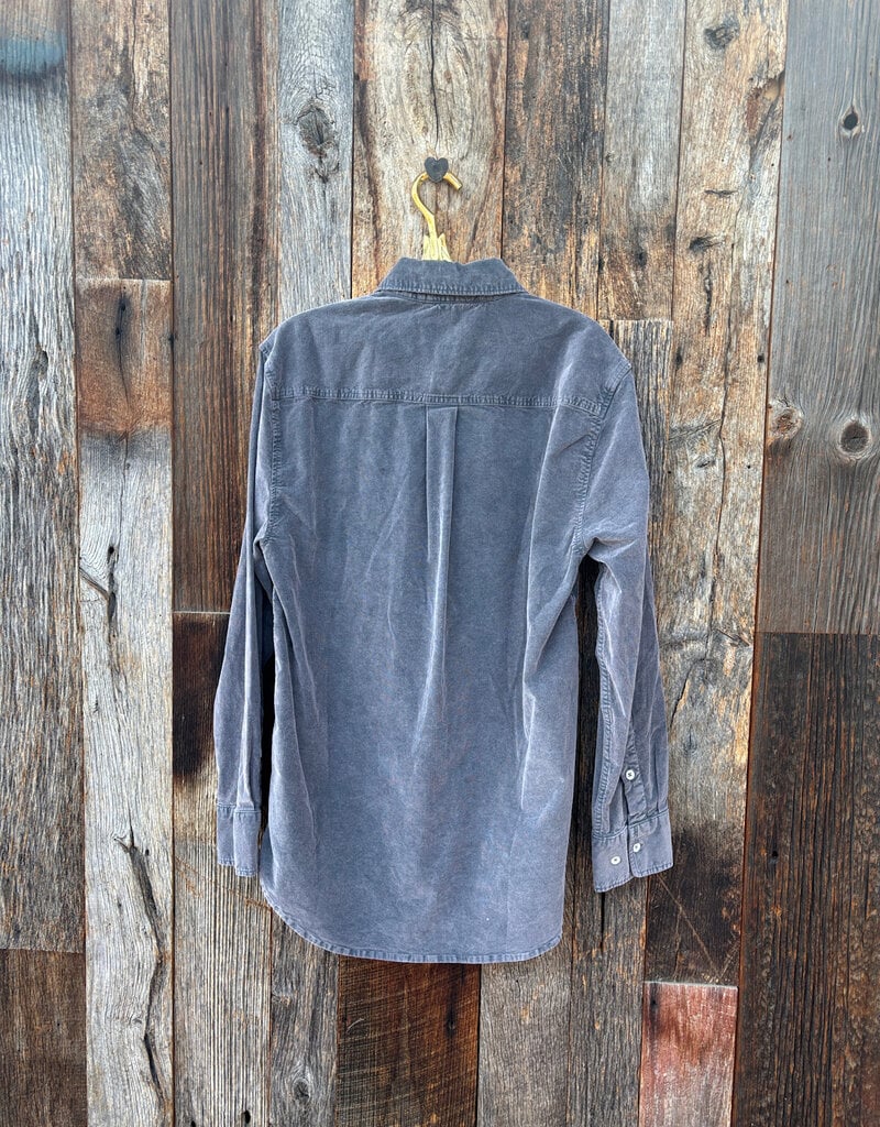 True Grit True Grit Cozy Cut Cord L/S 2 Pocket Work Shirt Carbon