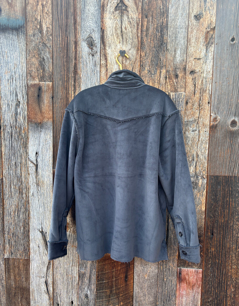 True Grit True Grit Soho Button Jacket Charcoal