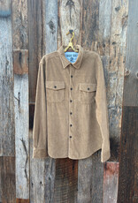 True Grit True Grit Best Stretch Cord L/S 2 Pocket Shirt Khaki