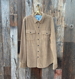 True Grit True Grit Best Stretch Cord L/S 2 Pocket Shirt Khaki