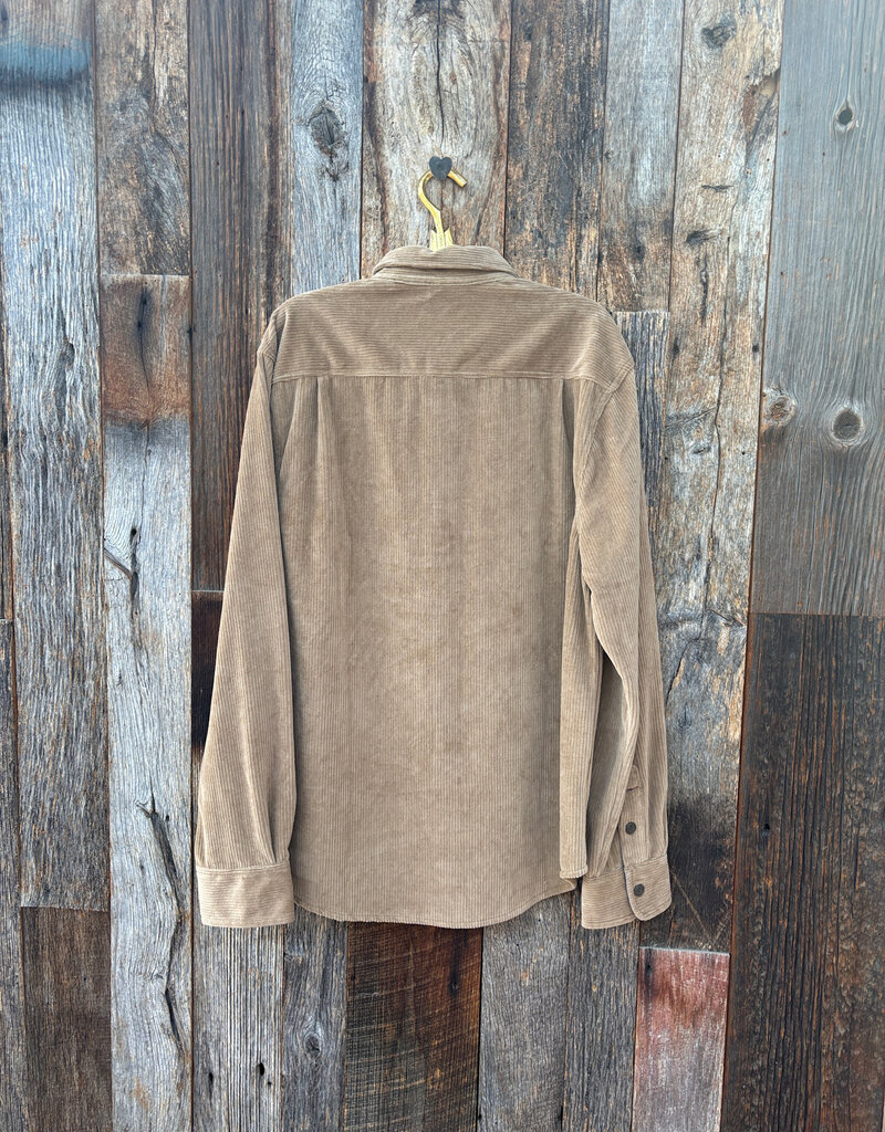 True Grit True Grit Best Stretch Cord L/S 2 Pocket Shirt Khaki