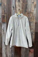 True Grit True Grit Luxe Stadium 1/4 Zip Pullover Natural