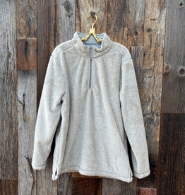 True Grit True Grit Luxe Stadium 1/4 Zip Pullover Natural