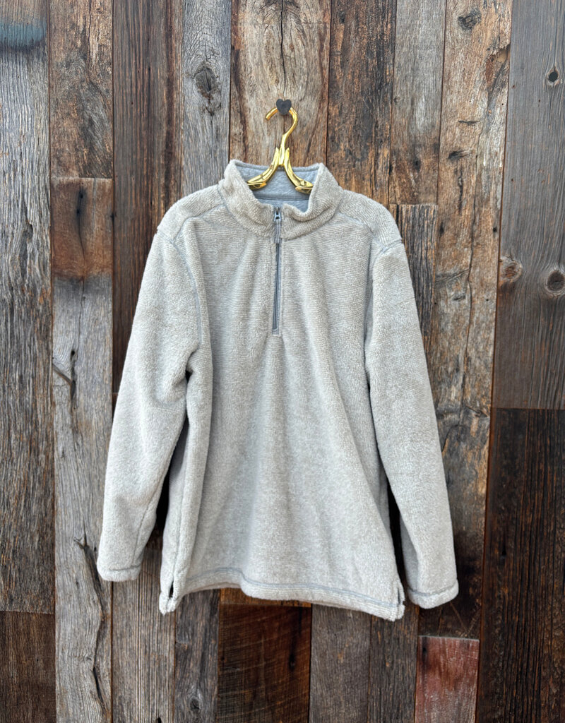 True Grit True Grit Luxe Stadium 1/4 Zip Pullover Natural