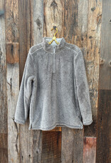 True Grit True Grit Luxe Stadium 1/4 Zip Pullover Charcoal