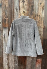 True Grit True Grit Luxe Stadium 1/4 Zip Pullover Charcoal