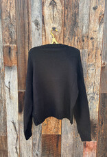 Wooden Ships Wooden Ships Snowflake Cropped Crew  Black/Latte