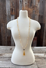 Radiant Malas Citrine Faceted/Lampwork Glass Mala