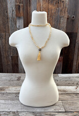 Radiant Malas Citrine Faceted/Lampwork Glass Mala