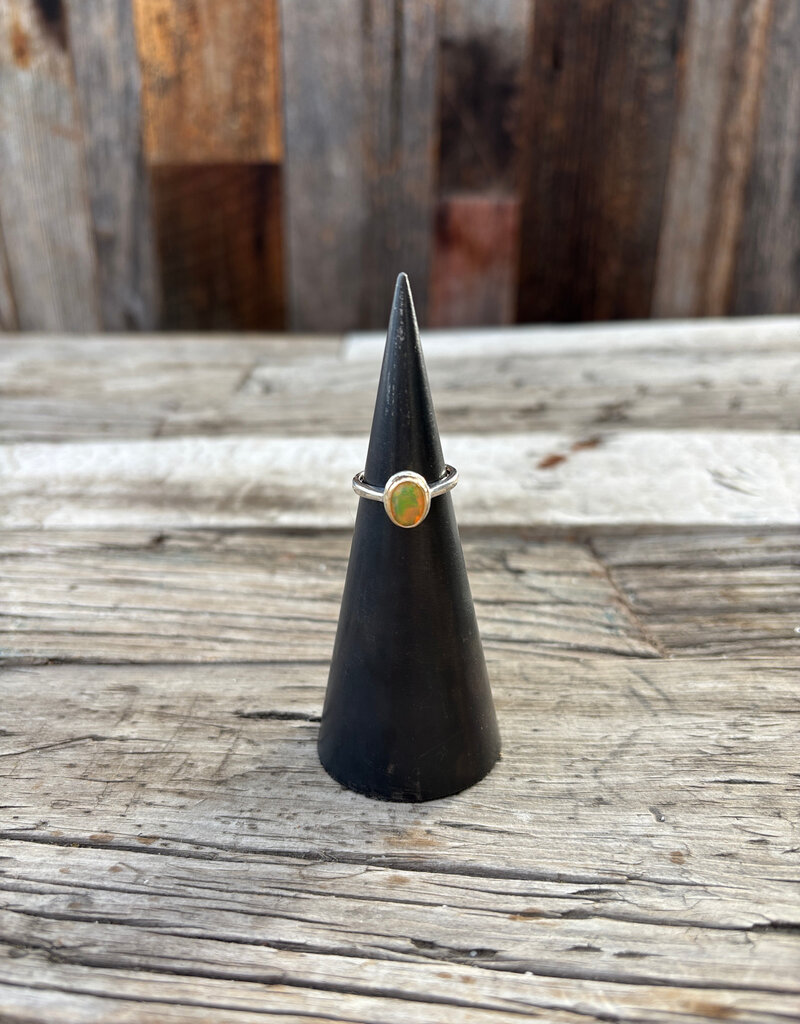 Robin M Designs Robin M Opal Classic Bezel in SS Setting 14k Sz 7