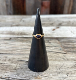 Robin M Designs Robin M West Framed Purple Sapphire 14k Sz 7