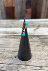 Robin M Designs Robin M Turquoise Briolette Pair 14k