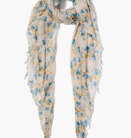 Chan Luu Chan Luu Cashmere and Silk Scarf Lagoon Floral