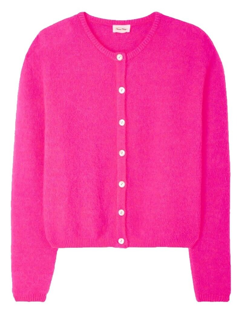 American Vintage American Vintage Vitow Sweater in Rose Fluo Chine