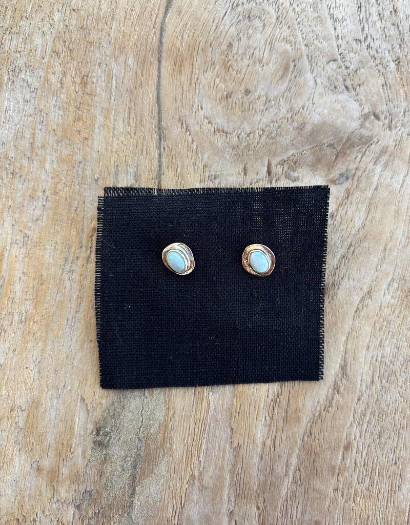 Robin M Designs RM Designs Oval Opal Post Earring 6.25X4.25