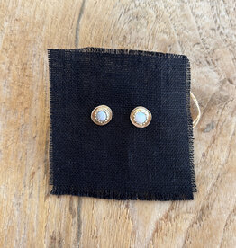 Robin M Designs RM Designs Round Opal Post Earring 4mm