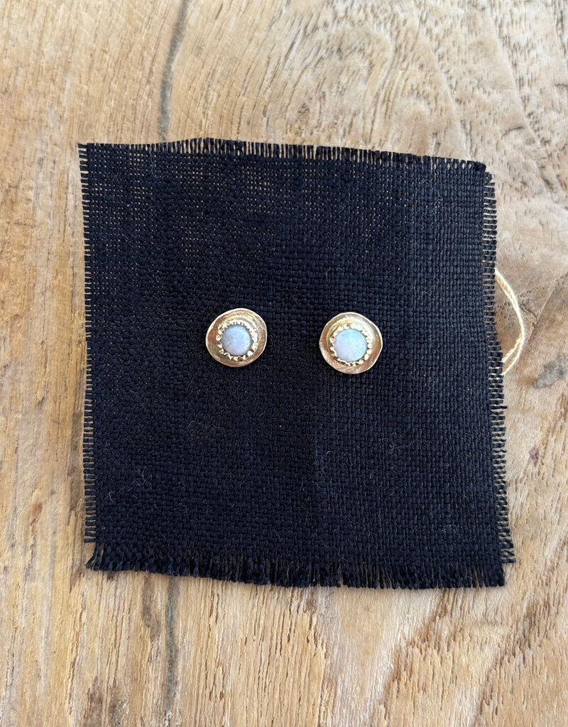 Robin M Designs RM Designs Round Opal Post Earring 4mm