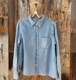 Lilla P Lilla P Denim Button Down Blue Wash