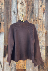 Z Supply Z Supply Emerge Funnel Neck Sweater Chocolate Cherry